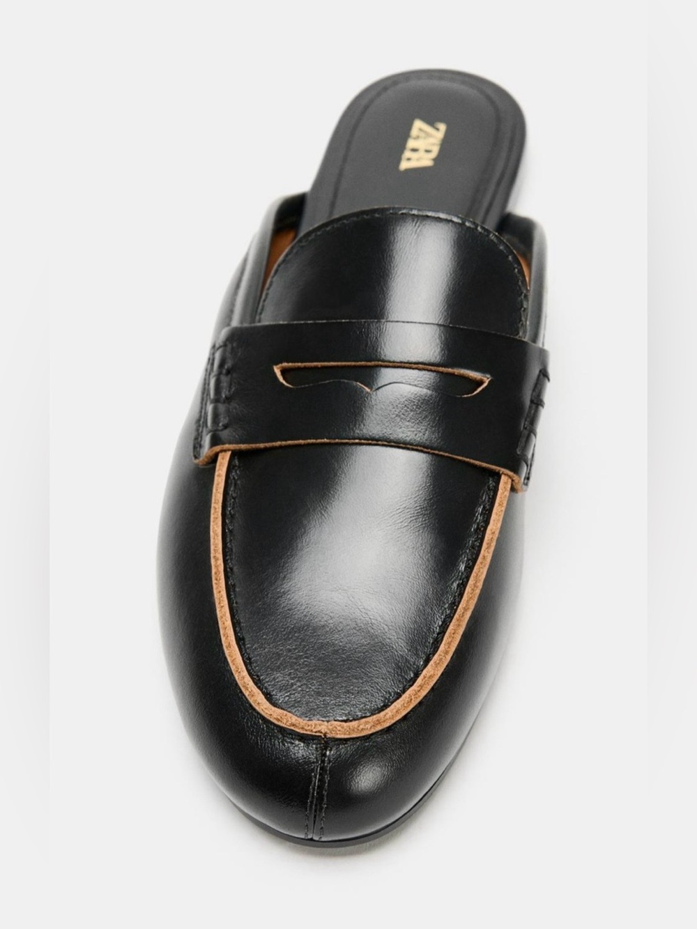 ZARA LEATHER SLINGBACK LOAFERS NWT
Size: 6.5 ( 37 ) * Color: BLACK